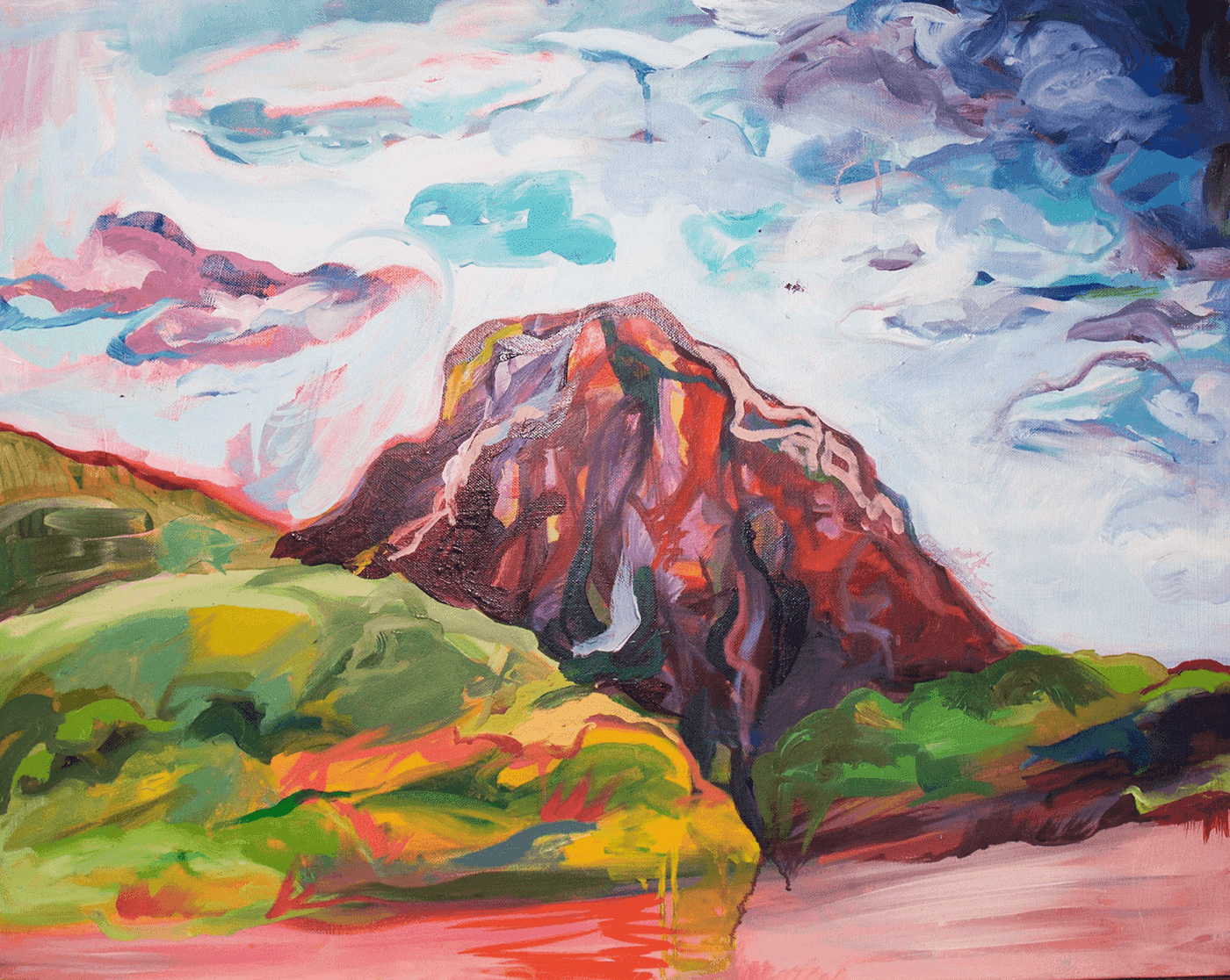 Mountain landscape painting